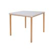 3700339877027-Table collectivité - plateau blanc - pied bois-Angle droit-0