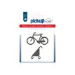 Pickup Home 3D - Plaque Acrylique Local vélos et poussettes - 9 x 9 cm - blanc