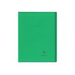 Clairefontaine Koverbook - Cahier polypro A4 (21x29,7 cm) - 96 pages - grands carreaux (Seyes) - vert