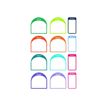 5014702133411-Avery - 12 Étiquettes pour chaussures couleurs assorties-Avant-0