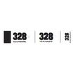 ELVE - Carnet de 50 tickets de vestiaire 3 volets - 30 x 200 mm - numéroté - blanc