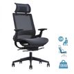 3700339893904-Fauteuil de bureau WALLACE - accoudoirs réglables - appui-tête réglable - noir-P_400000350_1-0