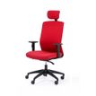 3701338801730-Fauteuil de bureau SCOTTY - accoudoirs réglables - appui-tête réglable - Rouge-P_400000845_2-1