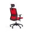 3701338801730-Fauteuil de bureau SCOTTY - accoudoirs réglables - appui-tête réglable - Rouge-P_400000845_3-2