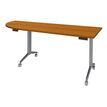 3253310171664-Table de réunion abattantes angle à gauche - L200 x P80 cm - pied alu - plateau imitatio-P_400001689_1-0