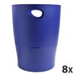 9002493032057-Exacompta Ecobin - 8 Corbeilles à papier 15L - bleu nuit-P_400001780_1-0
