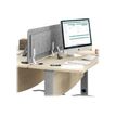 Écran de séparation acoustique pour bureau (sans support de fixation) - L160 x H43 cm - gris chiné