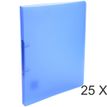 Exacompta Chromaline - 25 Classeurs 2 anneaux - Dos 20 mm - A4 - bleu