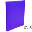 Exacompta Chromaline - 25 Classeurs 2 anneaux - Dos 20 mm - A4 - violet