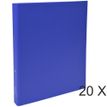 Exacompta - 20 Classeurs polypro 2 anneaux - Dos 40 mm - A4 - disponible dans différentes couleurs