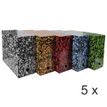 Exacompta Annonay - 5 Boîtes de transfert - dos 120 mm - toile couleurs assorties
