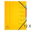 Exacompta - 12 Trieurs 7 positions - jaune