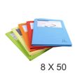 3130632505509-Exacompta Super 160 - 8 Paquets de 50 Chemises à fenêtre - 160 gr - couleurs assorties-P_400010821_1-0