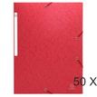 Exacompta Scotten - 50 Chemises à 3 rabats - A4 - rouge