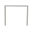 0404000120636-Bureau simple IRIS - L120 cm - Pieds aluminium - plateau Blanc perle-P_400012063_2-1