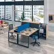 0404000122685-Bureau droit LOFTER - L120 cm - Plateau imitation Hêtre - pied Carbone-P_400012268_4-1