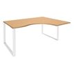 0404000123415-Bureau compact LOFTER - L180 cm - Retour à droite - Plateau imitation Hêtre - pied Blanc - (pied de renfort obligat-P_400012341_1-0