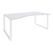 0404000123897-Bureau vague symétrique LOFTER - L180 cm - Plateau Blanc - pied Blanc-P_400012389_1-0