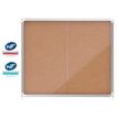 5028252611541-Nobo - Vitrine d'affichage - 15 feuilles A4 - surface liege - porte coulissante - 113,7 x 96,7 x 6,3 cm--0
