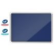 Nobo - Vitrine d'affichage - 8 feuilles A4 - surface en feutre bleu - porte battante - 92,3 x 66,7 x 4,3 cm