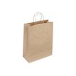 50 Sacs cadeau kraft - poignées torsadées - 45 cm x 17 cm x 48 cm - brun