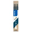Pilot Frixion Ball - 3 Recharges pour rollers effaçables - 0,5 mm - bleu nuit