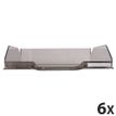 Exacompta COMBO Glossy - 6 Corbeilles à courrier gris