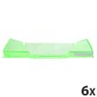 Exacompta COMBO Glossy - 6 Corbeilles à courrier vert anis translucide