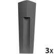 Exacompta The Magazine - 3 Porte-revues gris anthracite