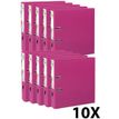 Exacompta Prem'Touch - 10 Classeurs à levier - Dos 80 mm - A4 Maxi - pour 600 feuilles - framboise