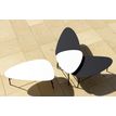 3660141226249-Table basse LAZY - L60,5 x P50 x H45 cm - pieds acier noir - plateau noir--2