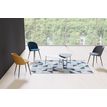 3660141226249-Table basse LAZY - L60,5 x P50 x H45 cm - pieds acier noir - plateau noir--3