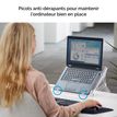 0043859752737-Fellowes Clarity - Support pour ordinateur portable transparent - réglable en hauteur - avec fentes d'--5