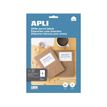Apli Agipa - 40 Étiquettes adhésives blanches multi-usages - 105 x 148 mm - coins droits - réf 12919