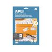 Apli Agipa - 240 Étiquettes adhésives blanches multi-usages - 70 x 37 mm - coins droits - réf 12923