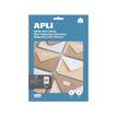 0000006489793-Apli Agipa - 650 Étiquettes adhésives blanches multi-usages - 38 x 21,2 mm - coins droits - réf 1292--0