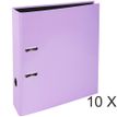 Exacompta Aquarel Prem'Touch - 10 Classeurs à levier - Dos 80 mm - A4 - mauve
