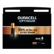 5000394137714-DURACELL Optimium - 8 piles alcalines - AAA LR03--0