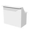 Banque d'accueil module haut MUSA - L120 cm - Blanc