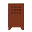 3219090956280-Casier de bureau avec pieds - 74 x 40 x 40 cm - terracotta--1