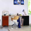 3219090956280-Casier de bureau avec pieds - 74 x 40 x 40 cm - terracotta--2