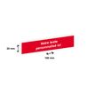 0404000135272-Plaque boîte à lettres personnalisée avec votre texte - 100 x 20 mm - rouge - adhésivée prête à --0