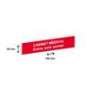 0404000135272-Plaque boîte à lettres personnalisée avec votre texte - 100 x 20 mm - rouge - adhésivée prête à --1