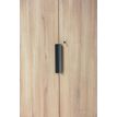 3483601088795-Armoire haute ARCADE -  L81 x H184 x P45 - 2 portes - chêne/anthracite--2