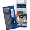 4005401140009-Faber-Castell Goldfaber - Set de 6 crayons graphites - 2B, 2H, 4B, 6B, B, HB--0