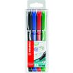 4006381109086-STABILO SENSOR F - 4 feutre d'écriture - pointe fine - couleurs assorties--0