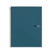THE ORIGINAL NOTEBOOK,  couverture rigide, A4, quadrillage 5x5 mm, 80 feuilles de 1 couleur, Miquelrius, Océan.