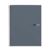 THE ORIGINAL NOTEBOOK, couverture rigide, A4, quadrillage 5x5 mm, 80 feuilles de 1 couleur, Miquelrius, Graphite