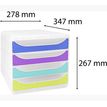 9002493424982-Exacompta Chromaline BigBox - Module de classement 4 tiroirs - arlequin--2