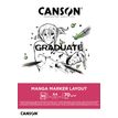 3148950060662-Canson Graduate Manga Marker Layout - Bloc dessin - 50 feuilles - A4 - 70 gr--0